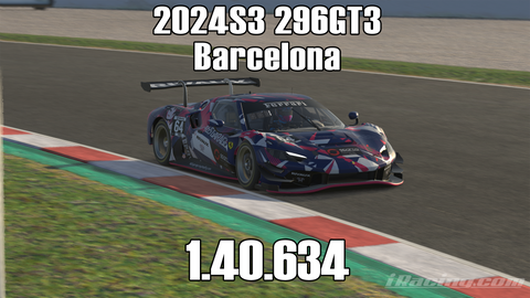 iRacing 2024S3 296GT3 Week1 Barcelona