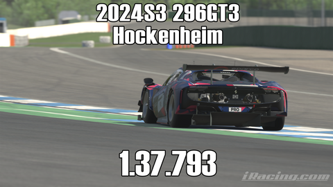 iRacing 2024S3 296GT3 Week11 Hockenheim