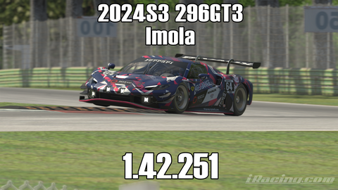 iRacing 2024S3 296GT3 Week9 Imola