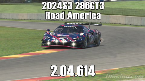 iRacing 2024S3 296 GT3 Week8 Road America