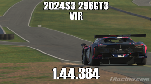 iRacing 2024S3 296GT3 Week11 VIR