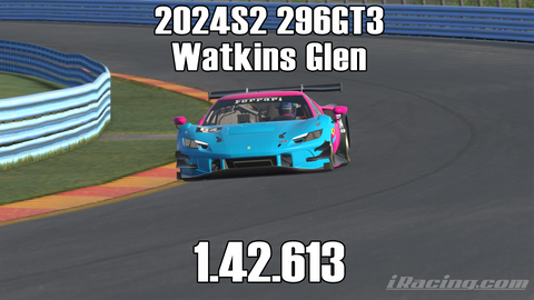 iRacing 2024S2 296GT3 Week3 Watkins Glen