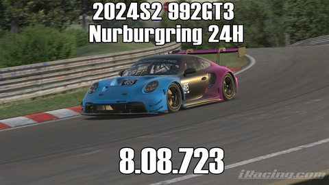 iRacing 2024S2 992GT3 Week10 Nurburgring 24H