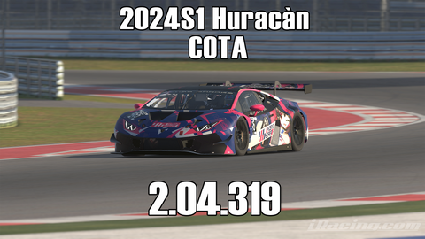 iRacing 2024S1 Huracán GT3 Week12 COTA