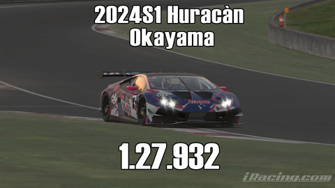 iRacing 2024S1 Huracán GT3 Week10 Okayama