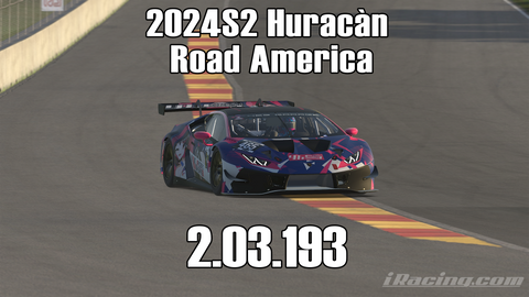 iRacing 2024S2 Huracán GT3 Week4 Road America