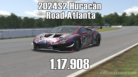 iRacing 2024S2 Huracán GT3 Week5 Road Atlanta