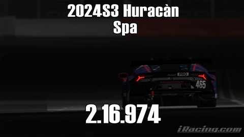 iRacing 2024S3 Huracán GT3 Week6 Spa