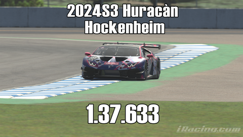 iRacing 2024S3 Huracán GT3 Week11 Hockenheim