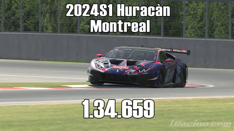 iRacing 2024S1 Huracán GT3 Week11 Montreal