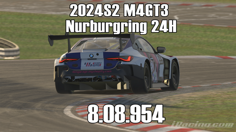 iRacing 2024S2 M4GT3 Week10 Nurburgring 24H
