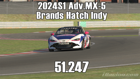 iRacing 2024S1 Adv.MX-5 Week4 Brands Hatch Indy