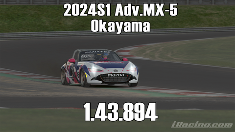 iRacing 2024S1 Adv.MX-5 Week1 Okayama