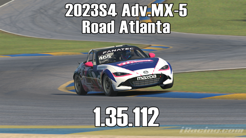 iRacing 2023S4 Adv.MX-5 Week9 Road Atlanta
