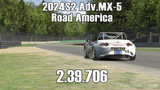 iRacing 2024S2 Adv.MX-5 Week5 Road America Bend