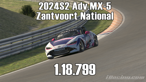 iRacing 2024S2 Adv.MX-5 Week3 Zantvoort National