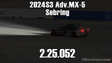 iRacing 2024S3 Adv.MX-5 Week12 Sebring