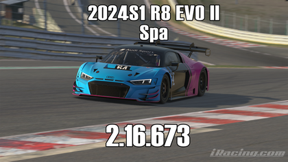 iRacing 2024S1 R8EVOII GT3 Week1 Spa