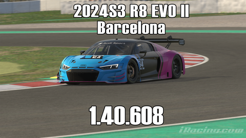 iRacing 2024S3 R8 EVO II GT3 Week1 Barcelona