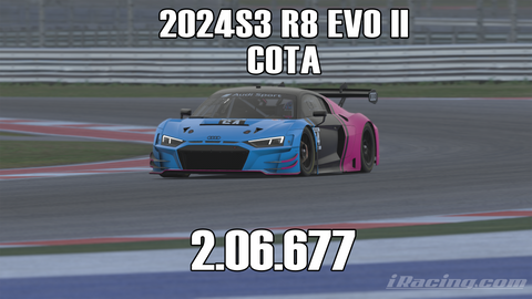 iRacing 2024S3 R8 EVO II GT3 Week12 COTA