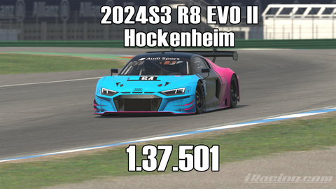 iRacing 2024S3 R8 EVO II GT3 Week11 Hockenheim