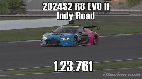 iRacing 2024S2 R8 EVO II GT3 Week10 Indy Road