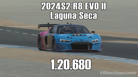 iRacing 2024S2 R8 EVO II GT3 Week9 Laguna Seca