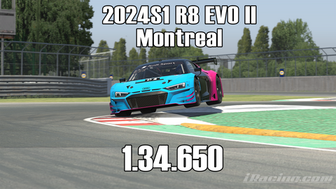 iRacing 2024S1 R8 EVO II GT3 Week11 Montreal