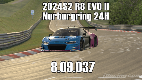 iRacing 2024S2 R8 EVO II GT3 Week10 Nurburgring 24H