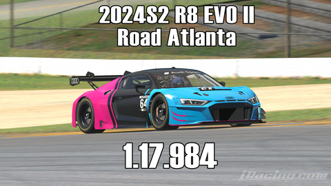 iRacing 2024S2 R8 EVO II GT3 Week5 Road Atlanta