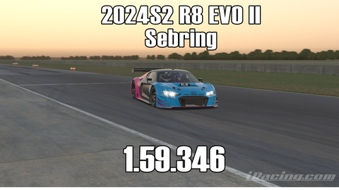 iRacing 2024S2 R8 EVO II GT3 Week2 Sebring
