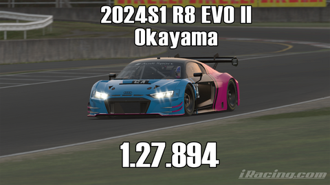 iRacing 2024S1 R8 EVO II GT3 Week10 Okayama