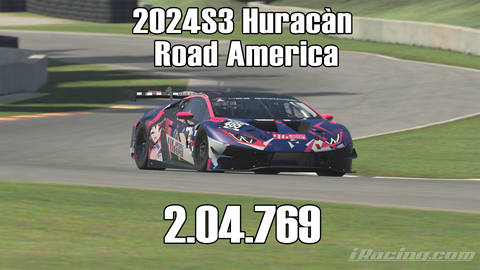 iRacing 2024S3 Huracán GT3 Week8 Road America