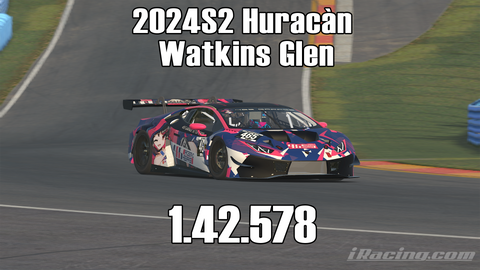 iRacing 2024S2 Huracán GT3 Week3 Watkins Glen