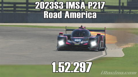 iRacing 2023S3 P217 IMSA Week8 Road America