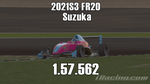 iRacing 2021S3 FR2.0 Week8 Suzuka