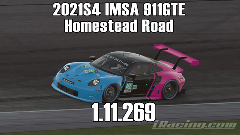 iRacing 2021S4 911GTE IMSA Week1 Homestead Road
