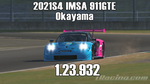 iRacing 2021S4 IMSA 911GTE Week10 Okayama