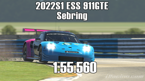 iRacing 2022S1 911GTE ESS Week12 Sebring