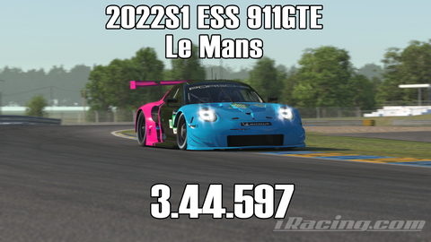 iRacing 2022S1 911GTE ESS Week2 Le Mans