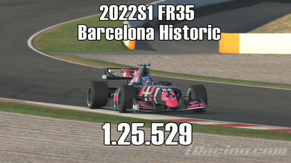 iRacing 2022S1 FR3.5 Week7 Barcelona Historic