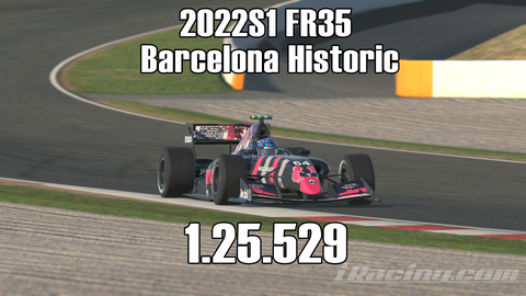 iRacing 2022S1 FR3.5 Week7 Barcelona Historic