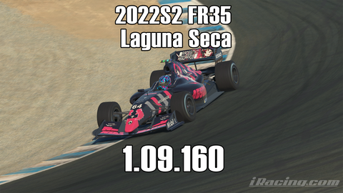 iRacing 2022S2 FR3.5 Week10 Laguna Seca