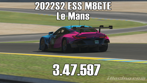 iRacing 2022S2 M8GTE ESS Week12 Le Mans