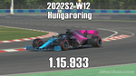 iRacing 2022S2 W12 Week4 Hungaroring