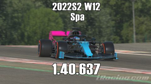 iRacing 2022S2 W12 Week2 Spa