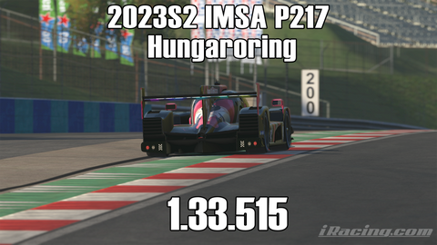 iRacing 2023S2 P217 IMSA Week6 Hungaroring